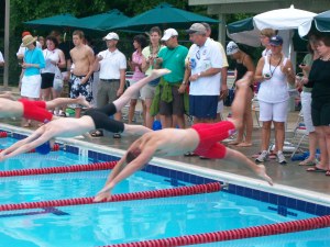 Andrew Out of the Blocks in the Left Lane