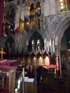 St. Patrick's Cathedral Choir Stalls and Organist