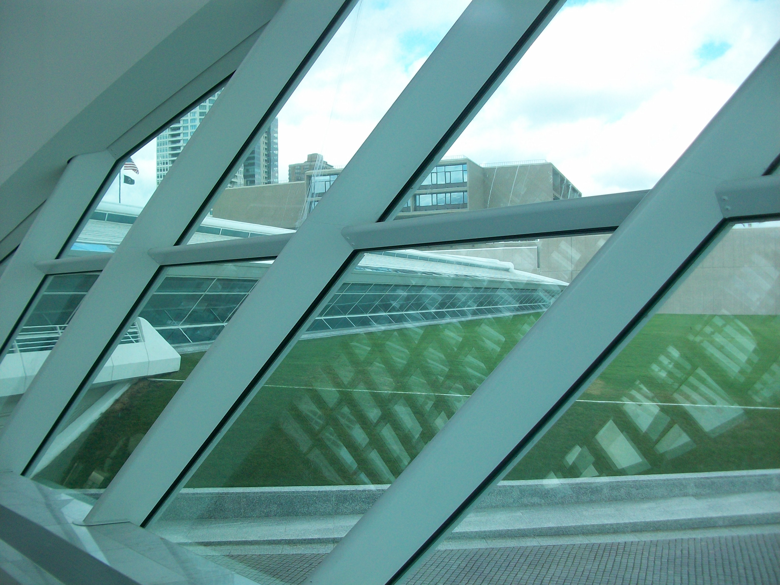 Calatrava's Milwaukee Art Museum View of the Wing from Inside