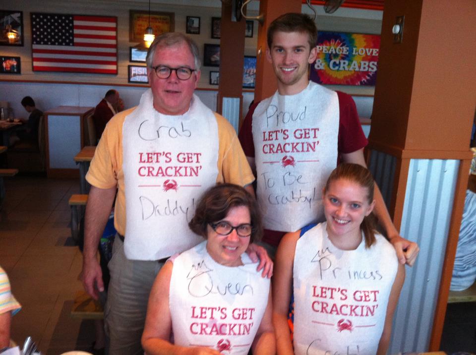 Eating Crabs with the Colandos in Florida - August 2012