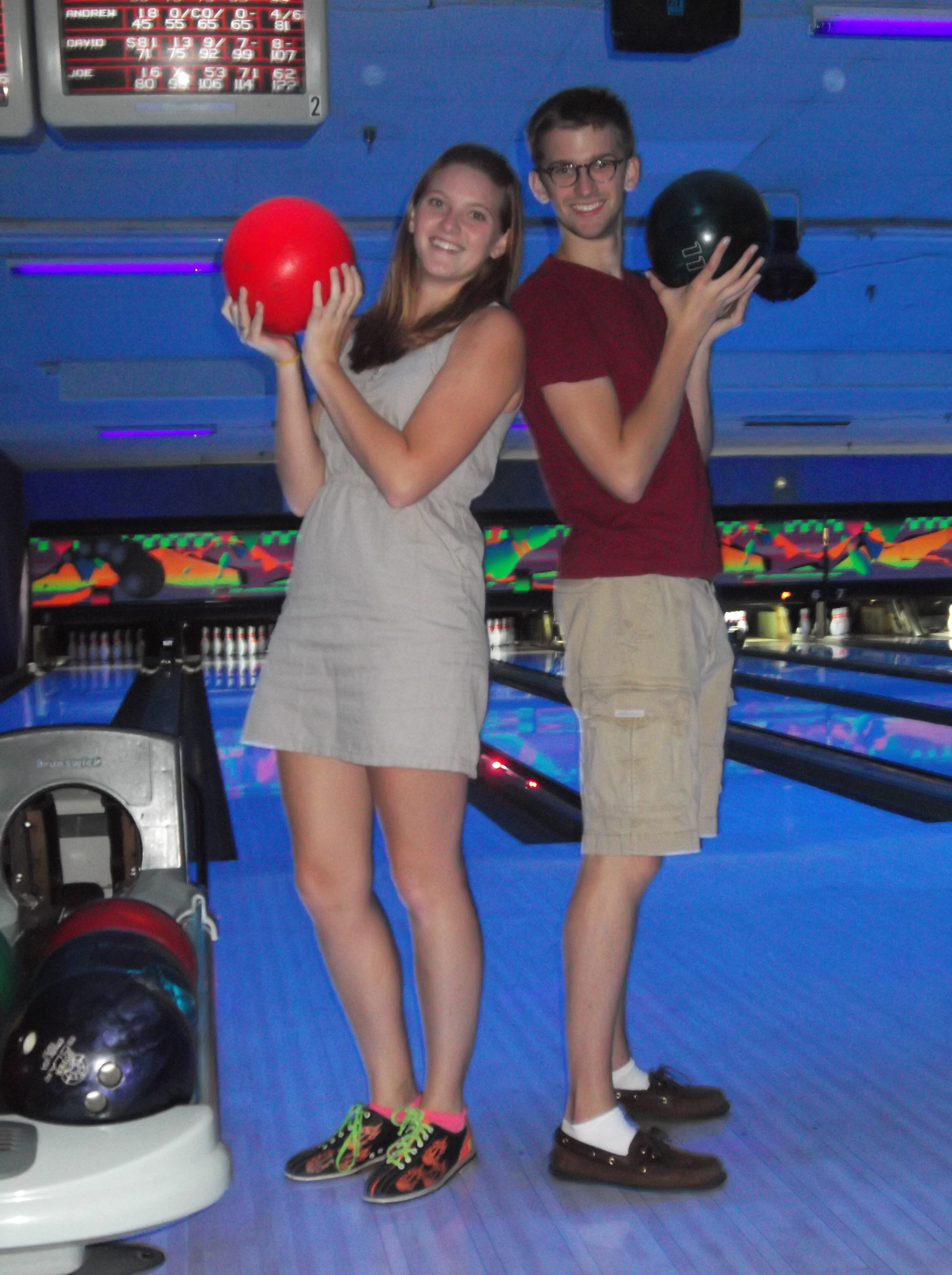 Bowling with our Tennessee Cousins, August 2012