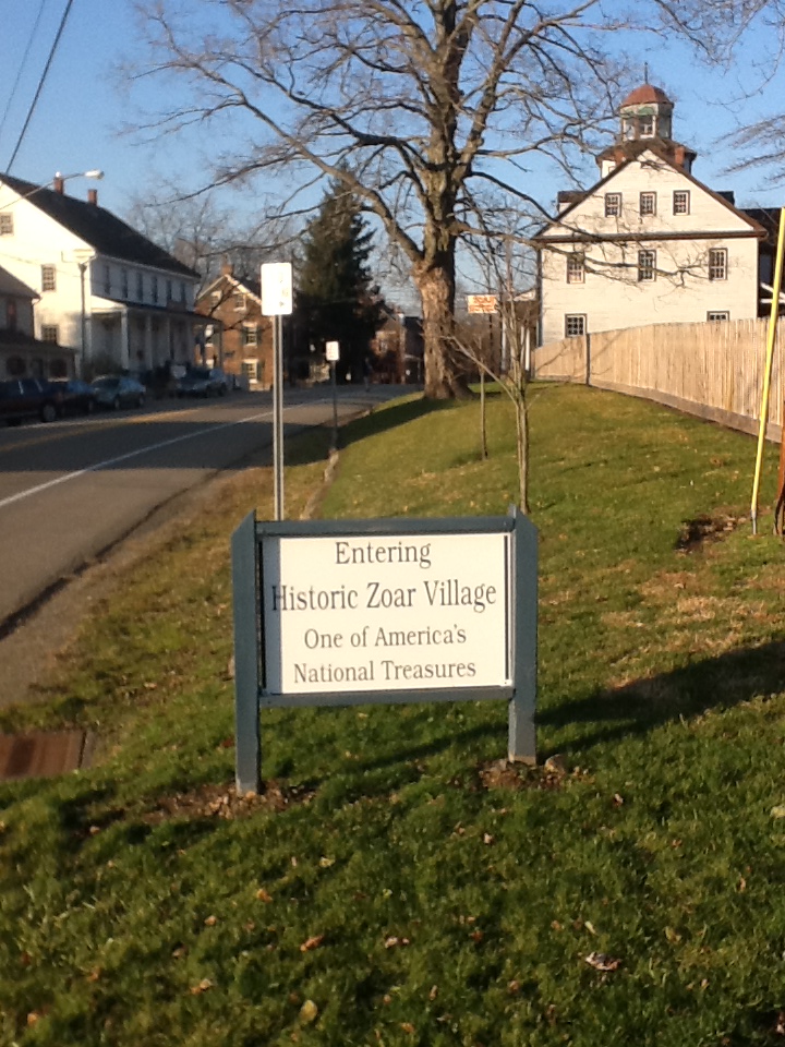 Zoar National Treasures Sign