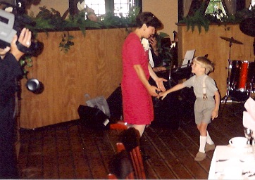 Andrew and Mom dance at Uncle Andy and Aunt Robin's wedding