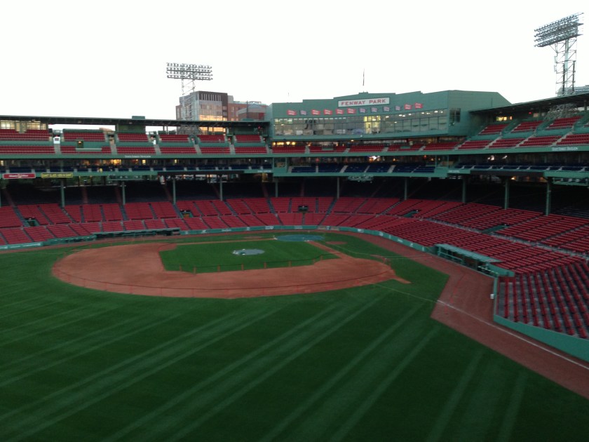 Fenway from the Green Monster seats