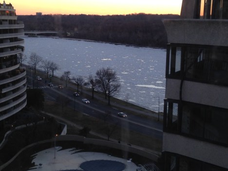 Ice on the Potomac. late afternoon, January 7, 2014
