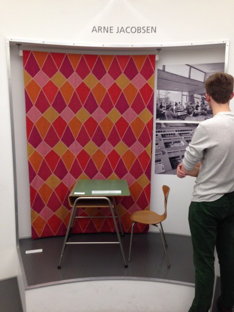 Andrew Studies the exhibits at the Copenhagen Design Museum