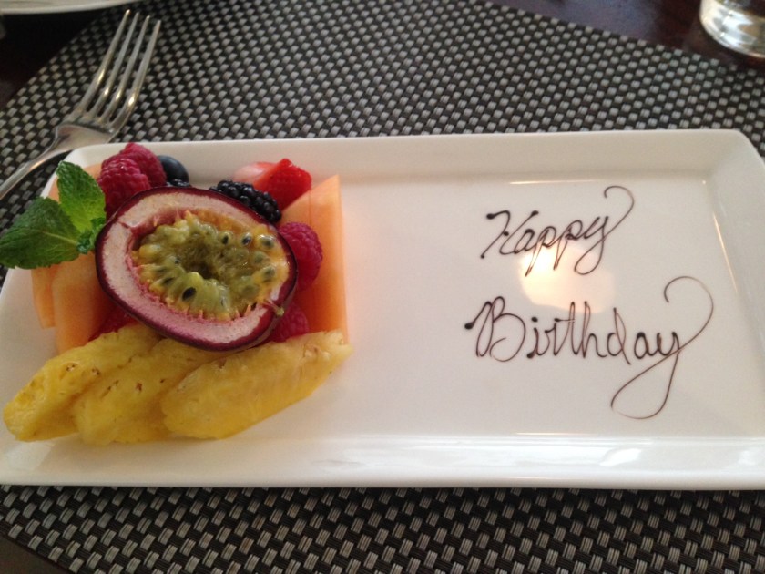 A breakfast birthday