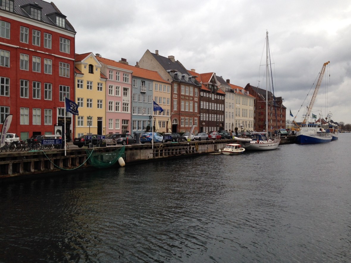 Our apartment was on the canal in Copenhagen