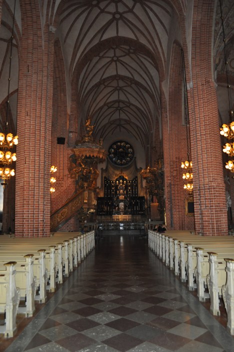 Nave in Stockholm Cathedral March 2014