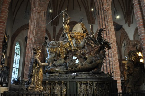 Stockholm Cathedral, St. George and the Dragon, March 2014