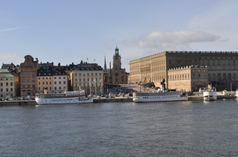 Stockholm Cathedral and Palace from the Water March 2014