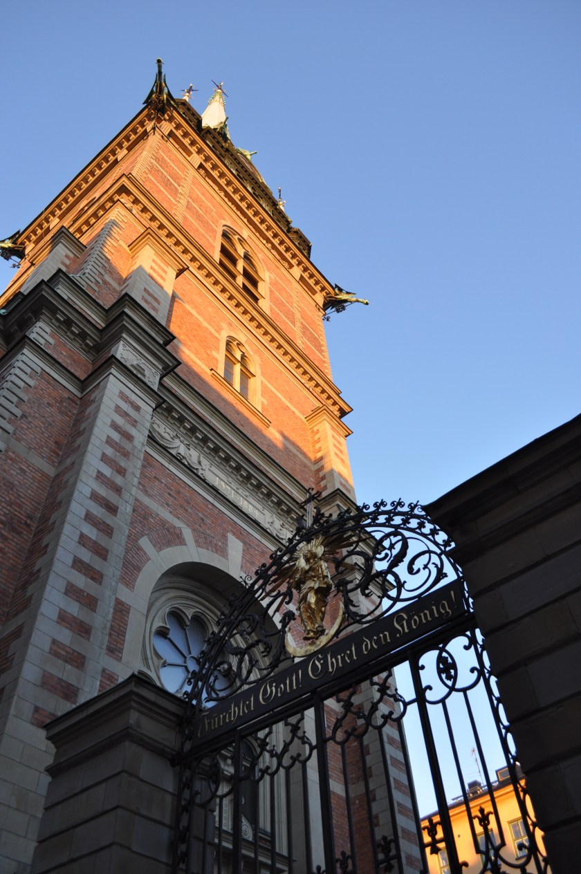 Church in the old city of Stockholm March 2014