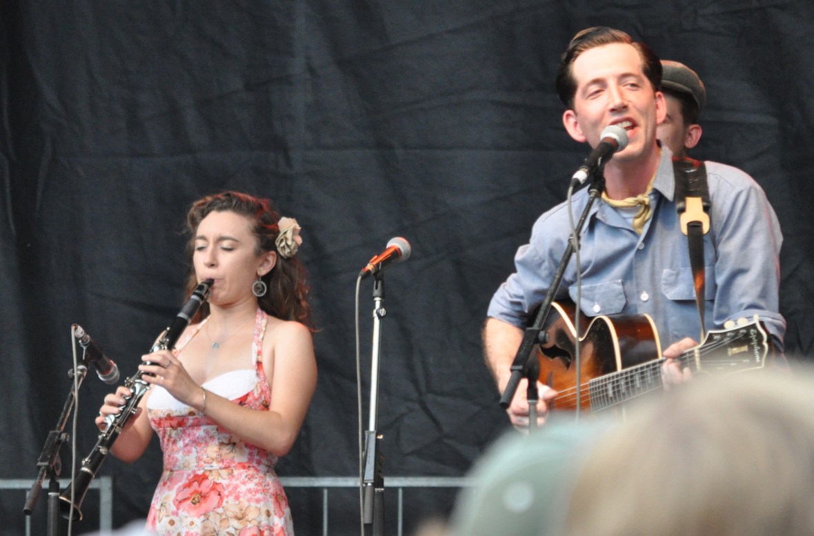 Pokey LaFarge and Chloe Feoranzo at Red Wing 07 11 14