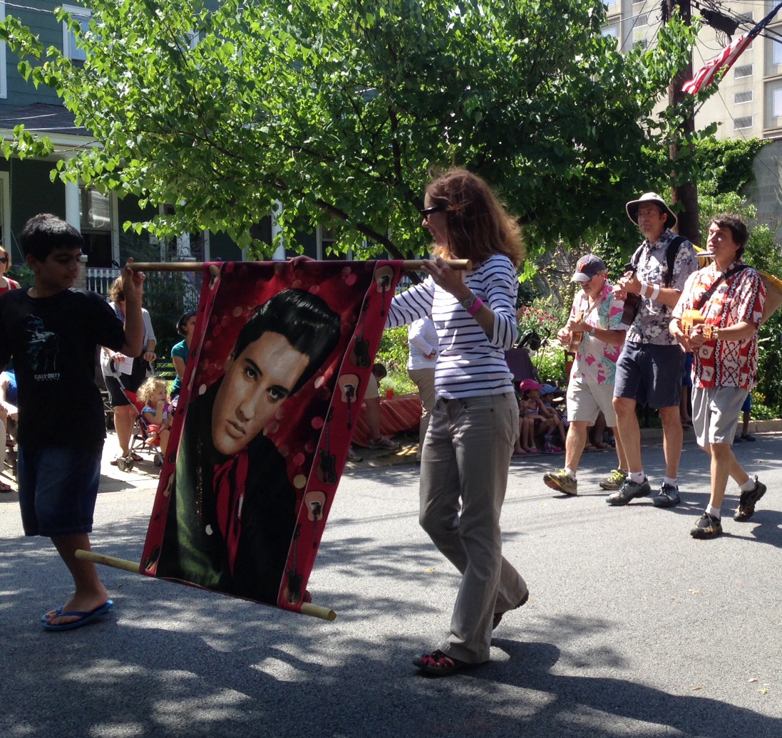 Friends of Elvis at July 4th parade in Takoma Park 2014