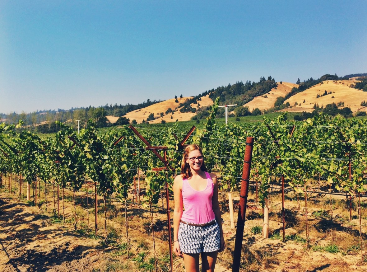 Claire at the Navarro Winery