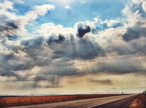 First glimpse of the Rockies