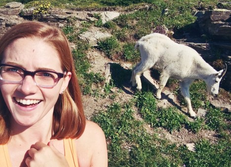 Glacier selfie by Claire