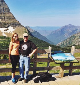 Claire and DJB at Glacier