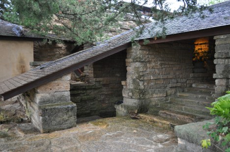 Entrance to the main house at Taliesin