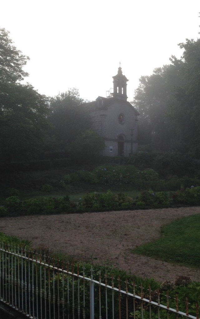 Mondariz Church in mist