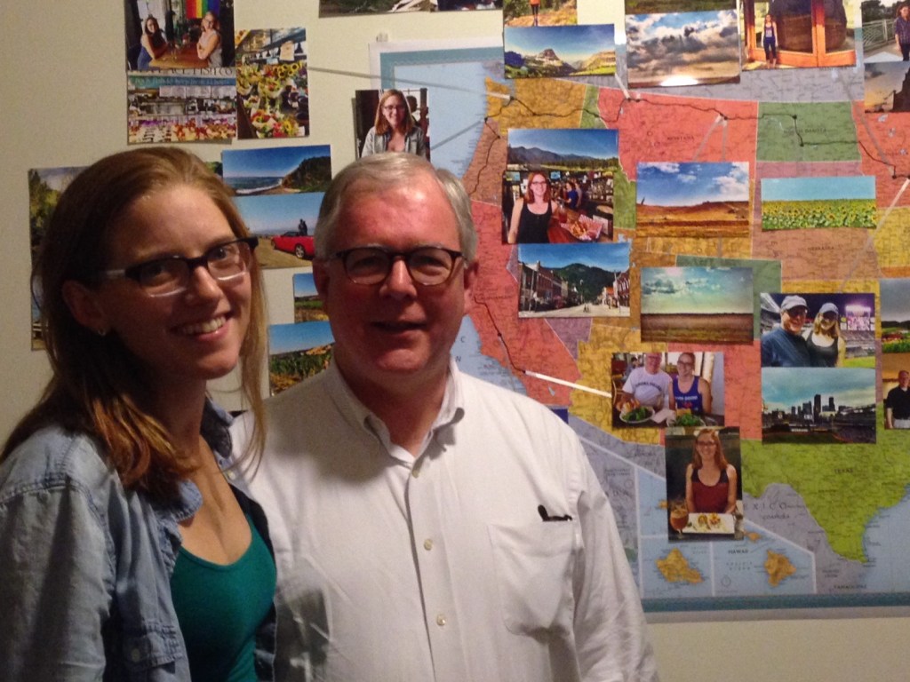 Claire and DJB with Map