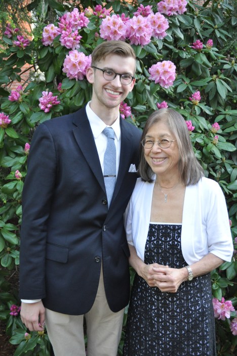 Andrew with Arlene Cole