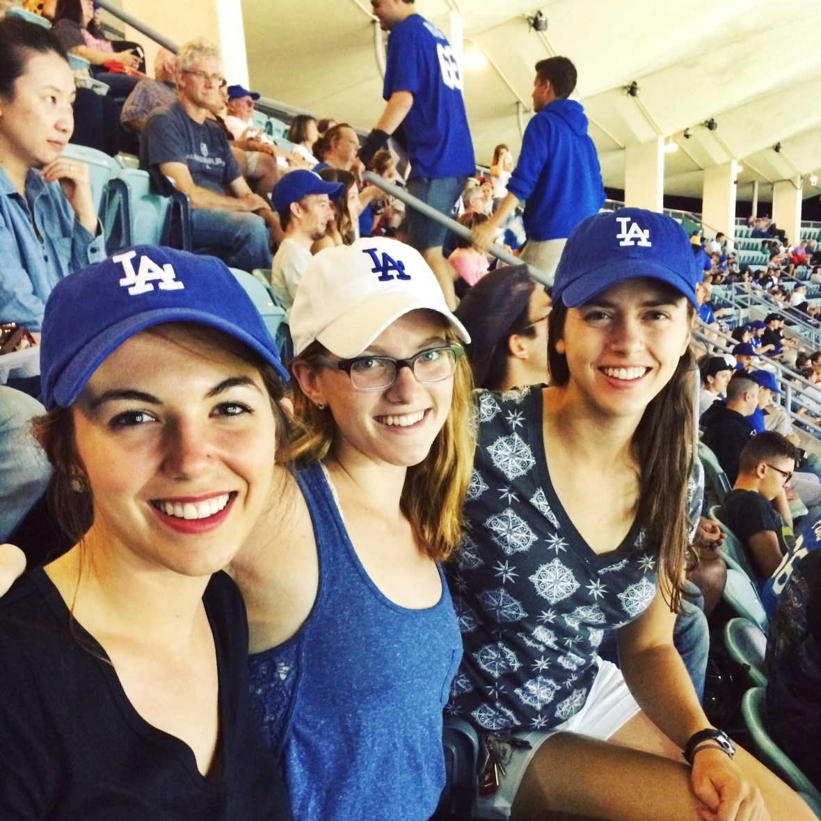 Claire at a Dodgers Game