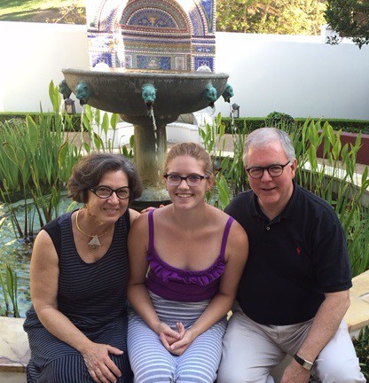 Claire, Candice, DJB at the Getty Villa