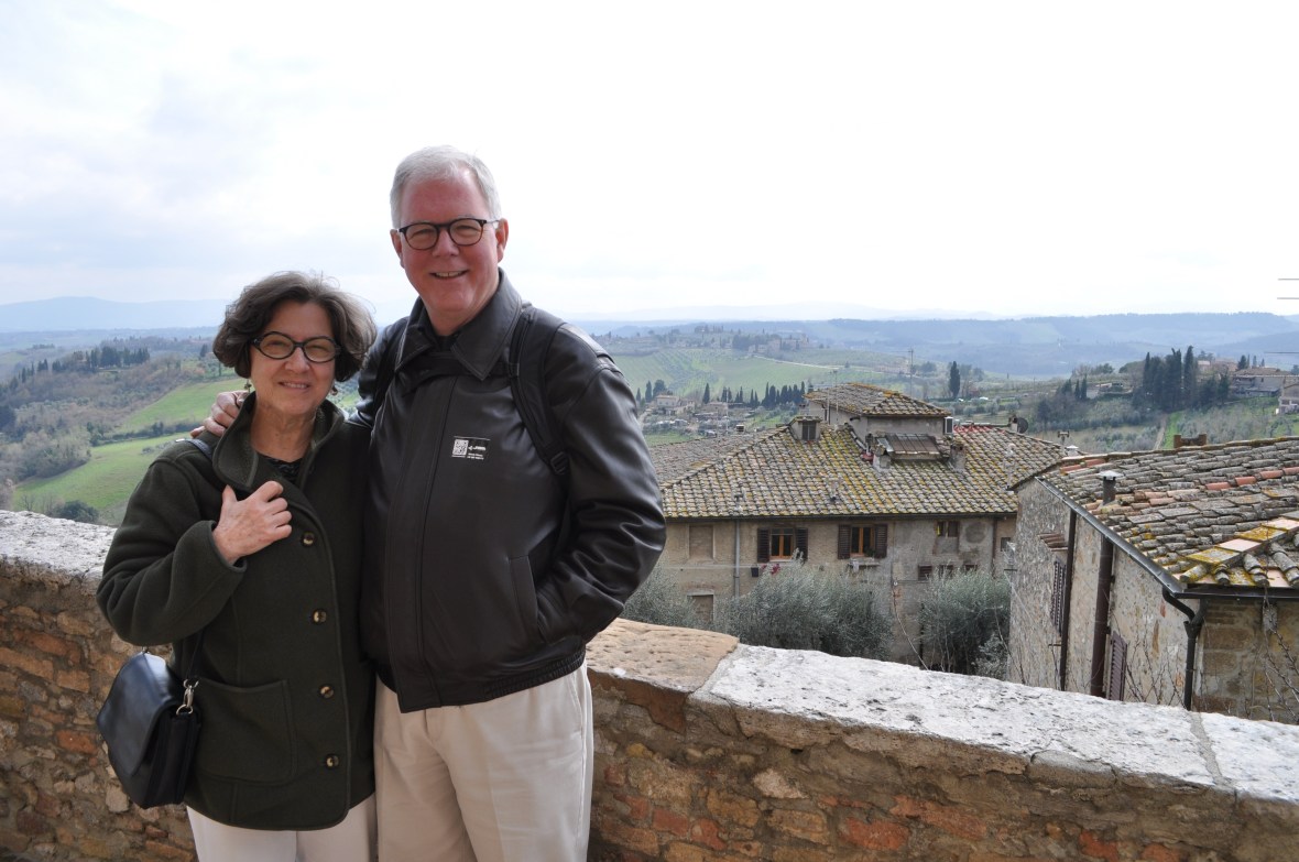 CCB and DJB in San Gimignano