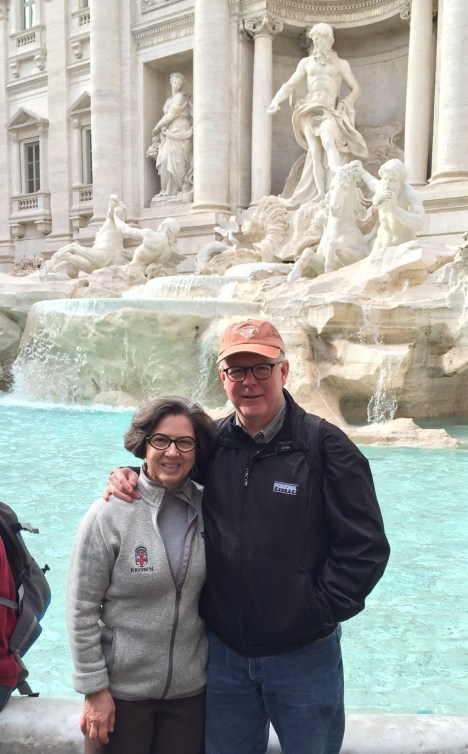 With Candice at the Trevi Fountain