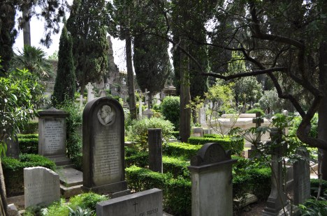 A view of the Non-Catholic Cemetery