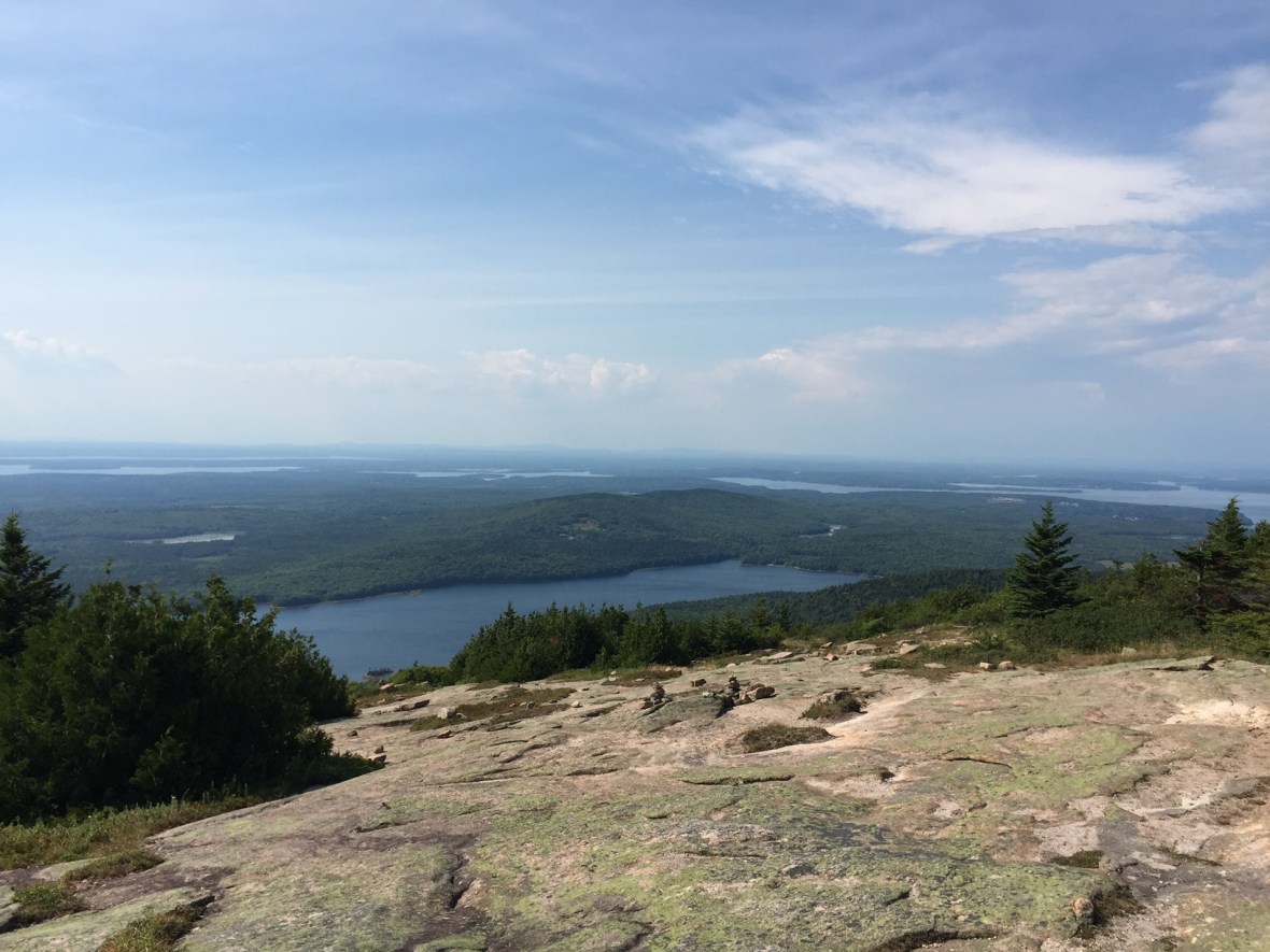 View looking west from Cadillac Mountain