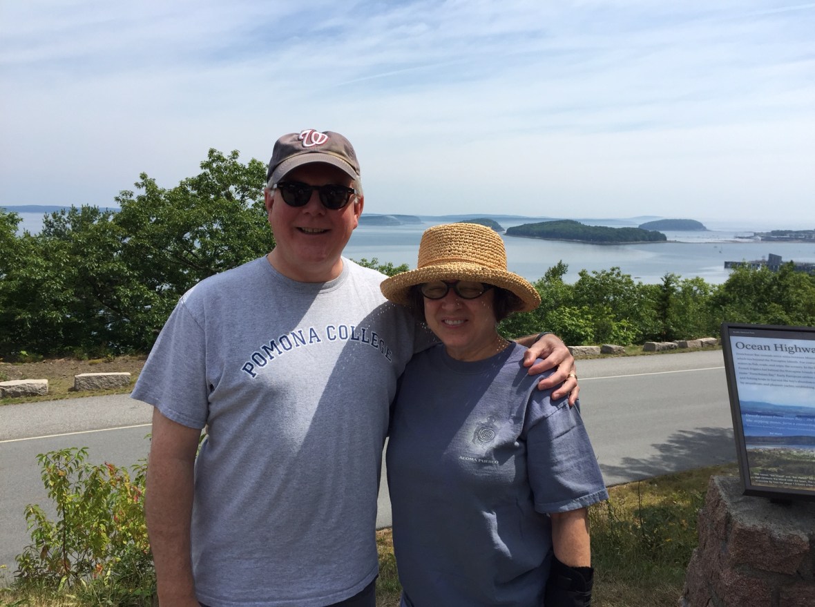 Candice and DJB along the Acadia coast
