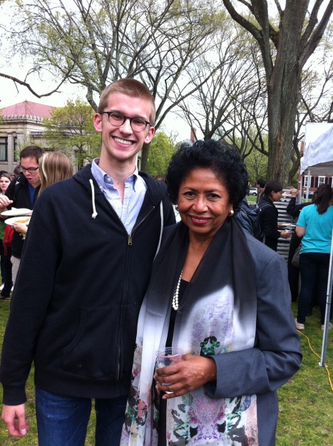 Andrew with Ruth Simmons