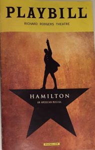 "Hamilton" Playbill