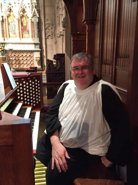 Dr. Patrick Allen at the console