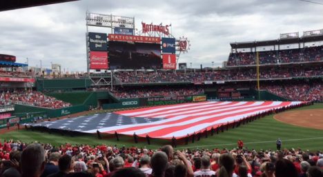 Old Glory at Opening Day