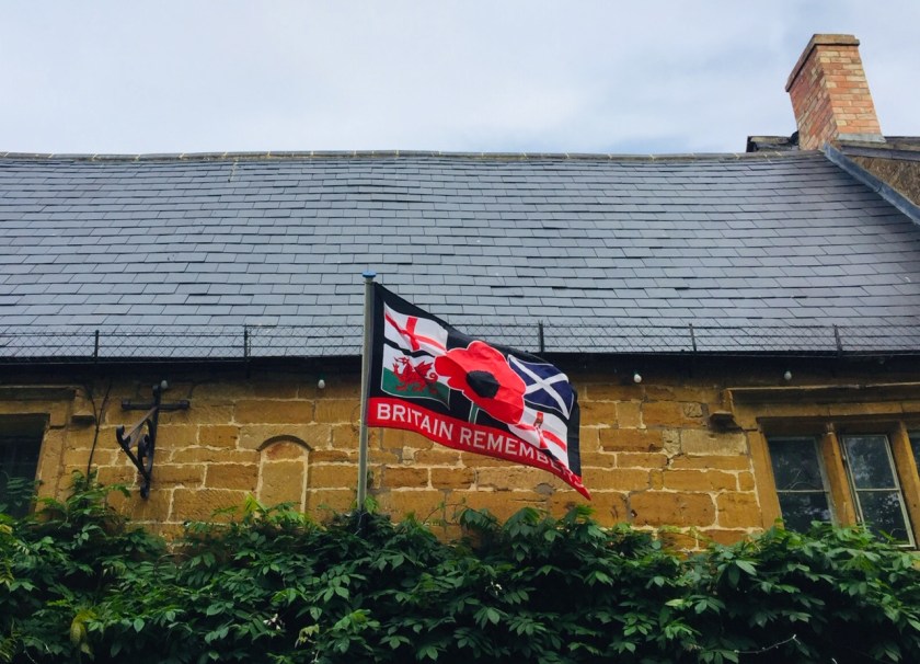 Britain remembers flag