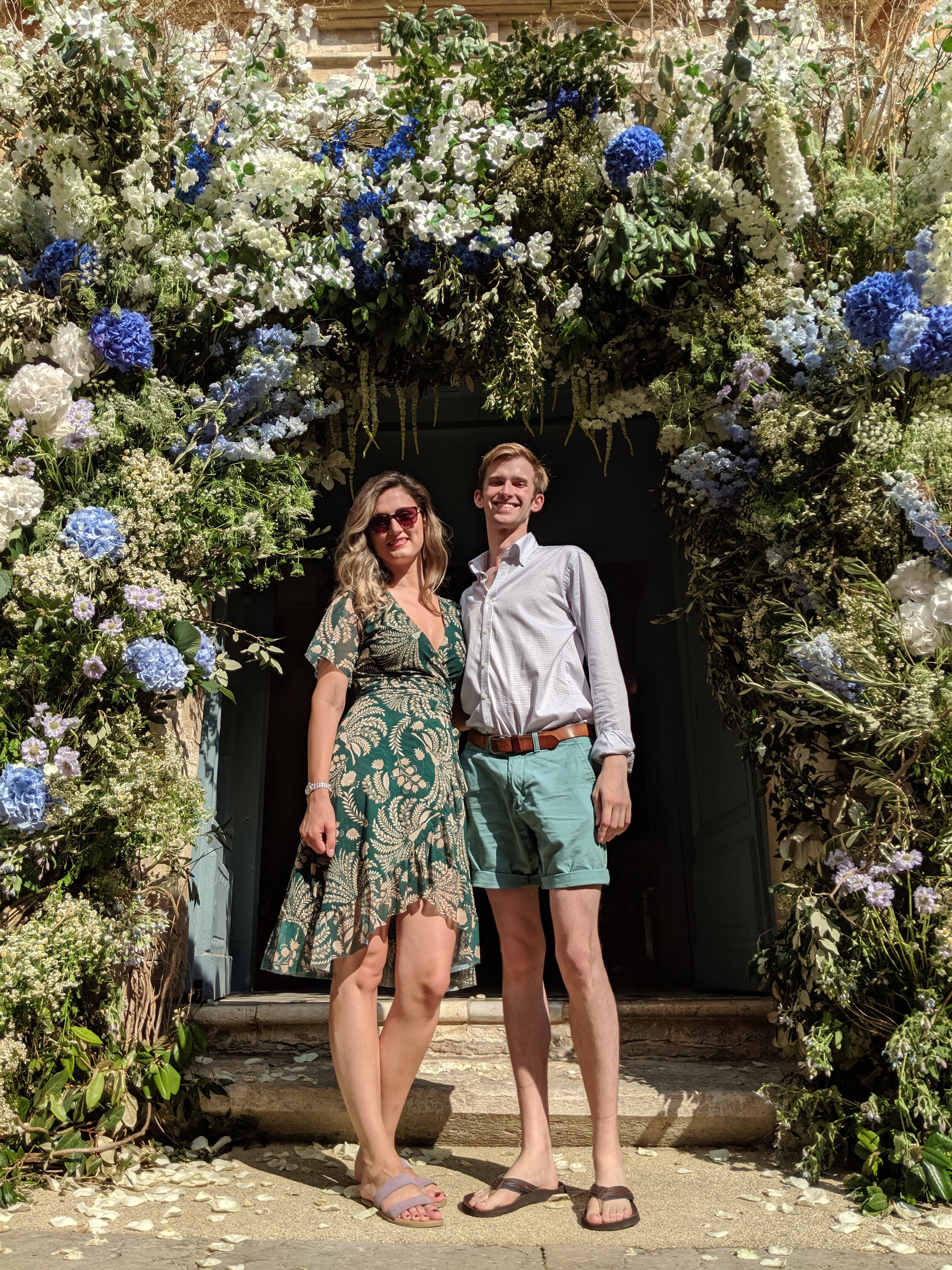 Andrew and Ana (a soprano at RCM) in Châteauneuf-de-Grasse, France